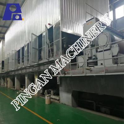 China 2ply Wires Fluting Paper Roll Making Machine 3200mm Width for sale