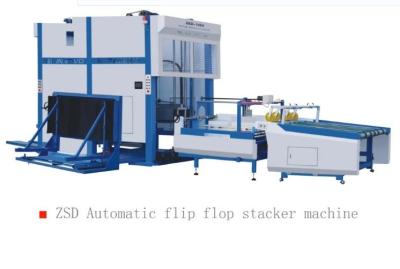 China Máquina Flip Flop Stacking Machine do empilhador da caixa da caixa de papel auto 1700mm 12000PCS/Hour à venda