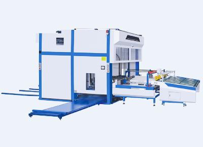 China Auto Flip Flop Pallet Stacker Machine For Corrugated Cardboard for sale