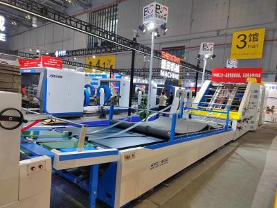 China Automatic Corrugated Flute Laminating Machine 5ply Three In One Multifuncational à venda