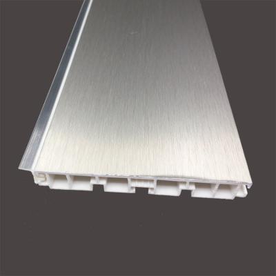 China Waterproof Aluminum Foil Stainless Finish Kitchen Skirting Plinth for sale