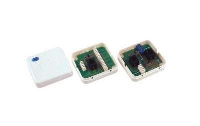 China Easy Install Data Point Faceplate , Single / Dual Port Ethernet Surface Mount Box for sale