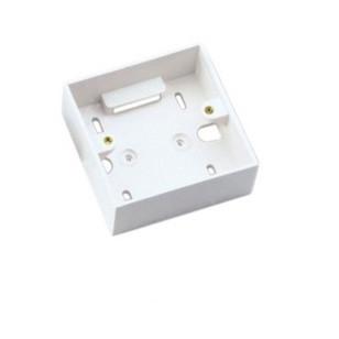China White Or Ivory Fiber Optic Faceplate , ABS / PC Material 2 Port Faceplate 86 * 86 for sale