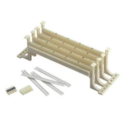 China 100 Pairs 110 Terminal Block Wall Mounted Wiring Block Patch Panel For Telecommunication for sale