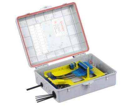 China 24 Core Waterproof Junction Box , Insert Type Splitter Outdoor Terminal Box for sale