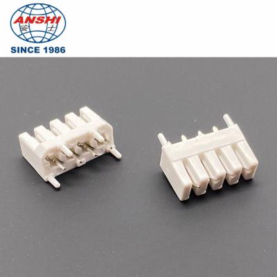 China Krone Type 45degree PCB IDC Terminal Block Connector 4 Pin Pitch 3.81mm for sale