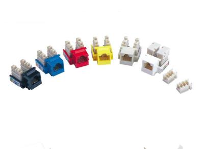 China Cat5e Toolless Keystone Jack UTP Rj45 Punch Down Jack Color Customized for sale