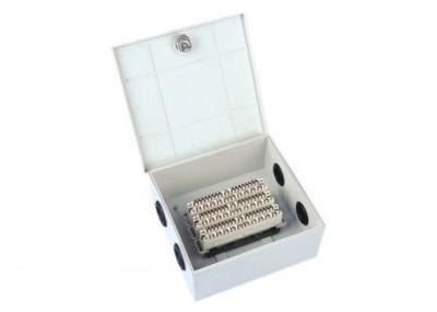 China Key Lock Cable Distribution Box 30 Pair Indoor Distribution Box With Back Mount Frame for sale