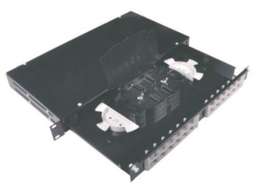 China Caja terminal de la fibra óptica de FTTH, tipo el panel del cajón de distribución óptico montado estante en venta