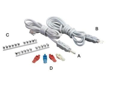 China 2 Core / 4 Core Plug Krone Test Cord Network Cable Telecom With Alligator Clips for sale