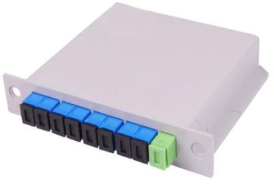 China 8 Way FTTH Distribution Box 1 * 8 Insertion Type Fiber Optic PLC Fiber Optic Splitter for sale