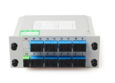 China Tipo tipo cassette divisor da inserção da caixa de distribuição 1 * 16 de FTTH do PLC da fibra ótica à venda