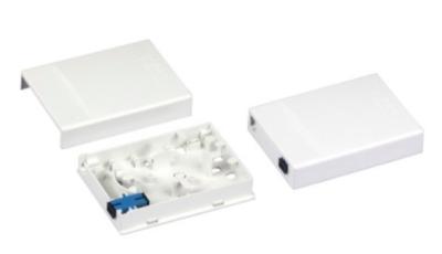 China SC Fiber Optic FTTH Distribution Box Wall Mount Termination Box ABS Material for sale