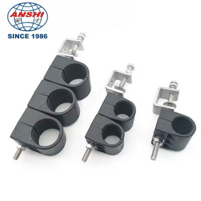 China ANSHI Stackable Single Hole Type Feeder Clamp To Support Cables for sale