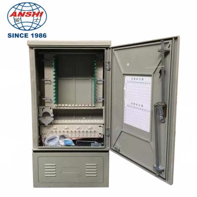 China Outdoor 576 Cores Optical Fiber Cross Connect Cabinet SMC Fiber Optic Junction Box for sale