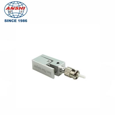 China Anshi  ST UPC Square Bare Adapter Flange Temporary Succeeded OTDR Test Optic Fiber Coupler Connector for sale