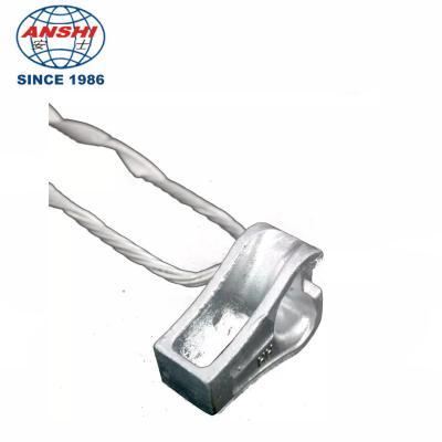 中国 Tension Clamp preformed skein Dead End span grip Aluminum Pipe Clamp adss fiber guy grip tension clamp 販売のため