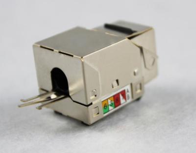 China Cat 6 SFTP Punch Down Rj45 Keystone Jack Metal protection Module for sale