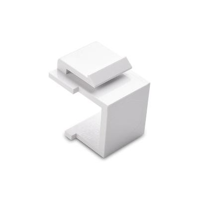 China Blank Rj45 Keystone Jack Inserts for Wallplate / Patch Panel  White for sale