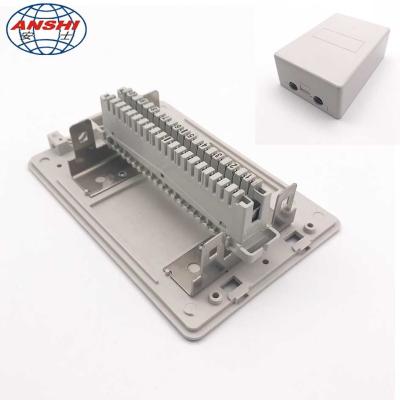 China Network Cable Distribution Box 10/20/30 Pair Telephone Module Surface Mounting Insert Type for sale
