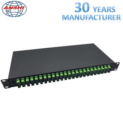 China 19 Inch Rack Mount Type SC / APC ODF Optical Distribution Frame with Pigtail Fiber Optic Patch Panel for sale