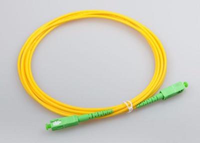 China SC / APC - SC / APC 3m SM SX 2.0 3.0mm Patch Cable Optical Fiber Patch Cord LSZH for sale