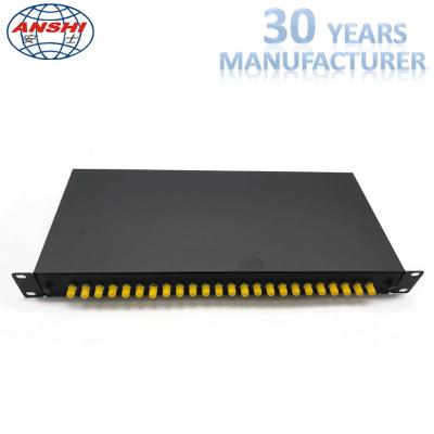 China ST Simplex And Pigtail Rack Mount Fiber Optic Patch Panel 24 Ports Fixed Type for sale