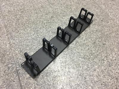 China 5 Piece Rings Horizontal Cable Manager , 2u Rackmount Cable Management for sale