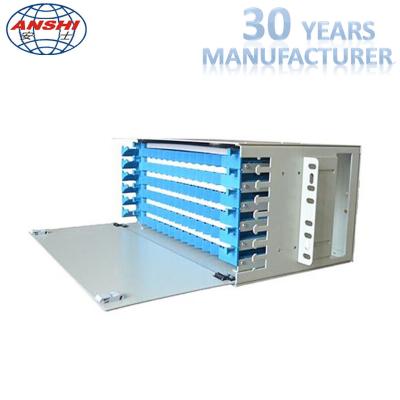 China 48 Core Odf Optical Distribution Frame Rack Mount For Fiber Optic Patch Panel for sale