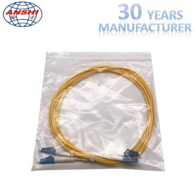 China G652D Single Mode Optical Fiber Patch Cord LC - LC UPC Type 0.3dB Insertion Loss for sale