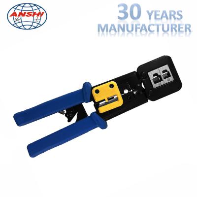 China 8P6P Network Punch Down Tool Modular Crimping Plier EZ RJ45 SGS Certification for sale