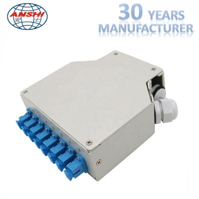 China SC capacity Fiber Optic Distribution Box Metal Material fiber optic terminal box for sale