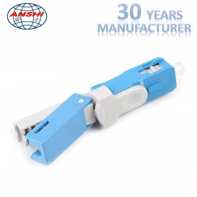 China SC / UPC FTTH fast connector Field assembly connector Quick Connector for sale