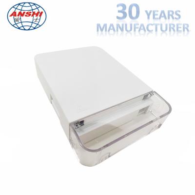 China FTTH Fiber Optic Distribution Box 1 Cores Slide Wall Mount Termination Box for sale