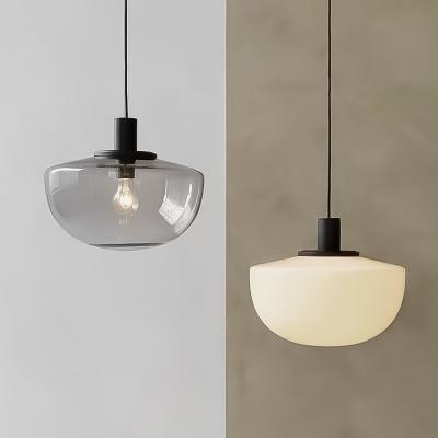 China Denmark Design Glass Pendant Lamp White Transparent Kitchen Living Room Bank Pendant Lamp(WH-GP-135) for sale