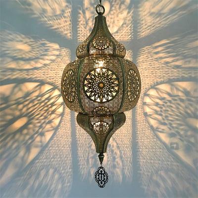 China Traditional Arab Pendant Lamp Arabian Lighting Chandelier Hollowed Arabic Hanging light(WH-DC-61) for sale