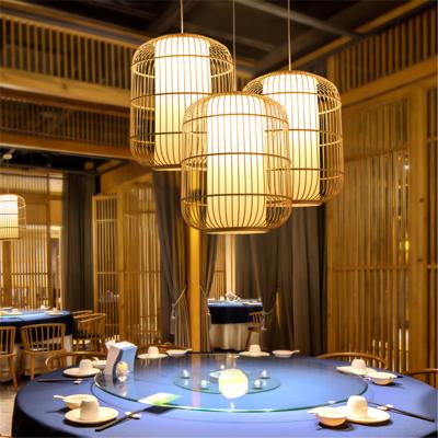 China Chinese pendant lamps bamboo art Japanese tatami homestay Hotel Garden Bamboo hanging lamp(WH-WP-79) for sale