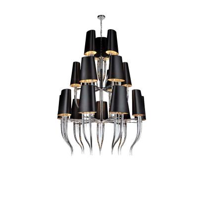 China Pottery barn chandelier with Lampshade Art Iron Pendant lamp (WH-MI-48) for sale