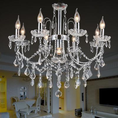 China Capodimonte chandelier metal material with lampshade for indoor home lighting fixtures (WH-MI-73) for sale