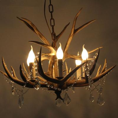China Crystal antler chandelier for Home Bar Coffee Shop Lighting Fixtures (WH-AC-19) for sale