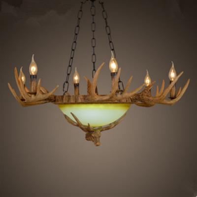China Real elk antler chandelier for indoor home lighting Fixtures (WH-AC-24) for sale