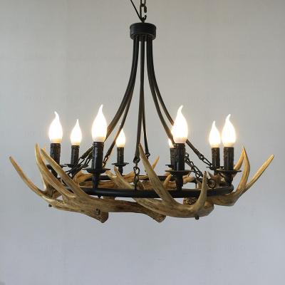 China stag antler chandelier light fittings Fixtures For Coffee Bar Shop Lighting (WH-AC-26) for sale