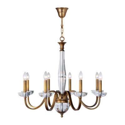 China American brass chandelier lighting with Lampshade For Hotel Project (WH-PC-26) for sale