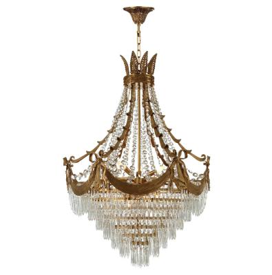 China Spray paint brass chandelier Lighting Fixtures Project Hotel (WH-CP-31) for sale