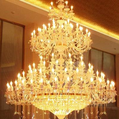 China Large empire style Gold chandelier for Hotel Project Lighting Fixtures (WH-NC-15) for sale