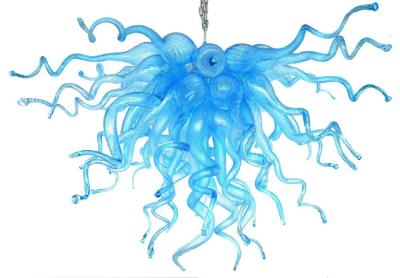 China Modern Blue blown glass chandelier for Indoor home Lighting Fixtures (WH-BG-03) for sale