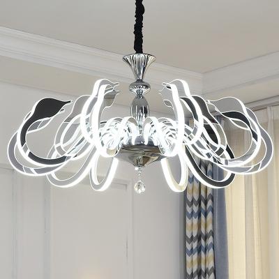China Sidewall glow Led swan simple chandelier Light Fixtures (WH-LC-01) for sale