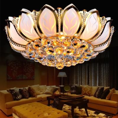 China Lotus Flower unique crystal ceiling light for sitting room Bedroom Decorative (WH-CA-14) for sale