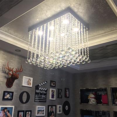 China Dangling Crystal long ceiling lamp Fixtures House Project Lighting Fixtures (WH-CA-36) for sale