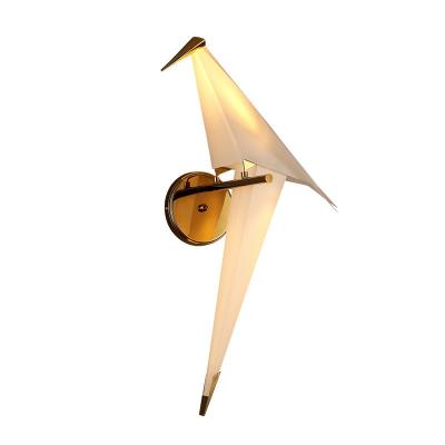 China LED Bird Design Wall Lamp Bedside Lamp Creative Origami Paper Crane Wall Light（WH-OR-18） for sale